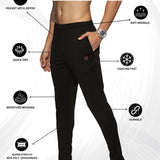 Men One Side Zipper Pocket and Inside Drawstring Trackpant