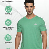 Men Organic Cotton Recycled Polyester Melange effect T Shirt