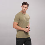 Men's Organic Cotton Chest Pocket  T Shirt