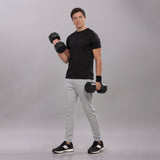 Men's Round Neck Super Smooth Self Design Wrinkle Resistant T shirt