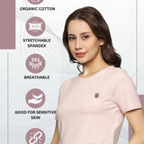 Women Cotton Spandex Short Sleeve Crop Top
