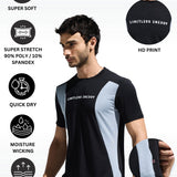 Men’s Cut & Sew HD Print T-Shirt