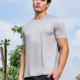 Men Cotton feel Super Stretchy Slim fit Polyester T Shirt