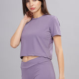Women’s super stretchy ultra soft sweat wicking Nylon crop top