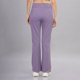 DOMIN8 Women Flared Mid-Rise Trousers