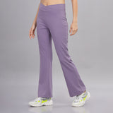 DOMIN8 Women Flared Mid-Rise Trousers