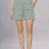 Women's Solid Detachable Track pants with Elasticated Drawstring waist & Zipper Pockets.