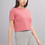 Women’s super stretchy ultra soft sweat wicking Nylon Crop Top and Jogger Set