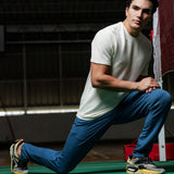 Men's Super Stretchy Work Leisure Pant With Zipper Closure at Both Side Pocket
