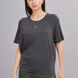 Women UPF Sun Protection Eco Friendly Yoga Top With Batwing Sleeve