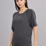 Women UPF Sun Protection Eco Friendly Yoga Top With Batwing Sleeve