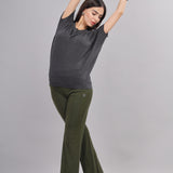 Women UPF Sun Protection Eco Friendly Yoga Top With Batwing Sleeve