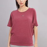 Women UPF Sun Protection Eco Friendly Yoga Top With Batwing Sleeve