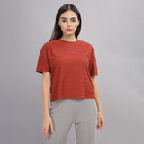 Women's Lightweight Drop Shoulder Top With Wrinkle Resistance
