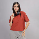Women's Lightweight Drop Shoulder Top With Wrinkle Resistance