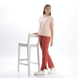Women's Cotton Slim Flared Stretchy And slim Fit Slit Pant