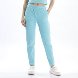 Women's cotton jogger pant with side pocket & drawstring