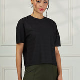 Women's Lightweight Drop Shoulder Top With Wrinkle Resistance