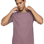 men sports outdoor t-shirt with short raglan sleeves