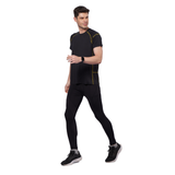 Men's Training T-Shirt with Flat Lock Contrast color stitch