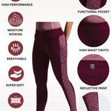 Women’s High Waist Printed Side Panel Tights