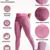 Women’s High Waist Printed Side Panel Tights