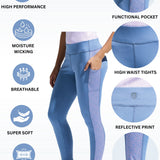 Women’s High Waist Printed Side Panel Tights