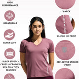 Women’s V neck cut and sew top