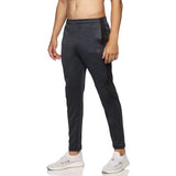 Mens Cut & Sew Track Pant with One Side Zipper Pocket and Inside Drawstring
