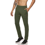 Men's Super Stretchy Work Leisure Pant With Zipper Closure Thigh Pocket