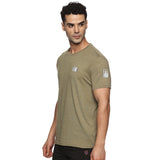 Men Organic Cotton Recycled Polyester Melange effect T Shirt