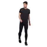 Men's Training T-Shirt with Flat Lock Contrast color stitch