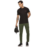 Men's Super Stretchy Work Leisure Pant With Zipper Closure Thigh Pocket