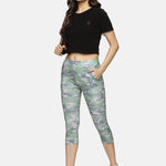 Front view of black cotton spandex crop top, highlighting a sleek fit and breathable fabric.