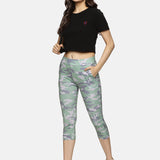 Front view of black cotton spandex crop top, highlighting a sleek fit and breathable fabric.