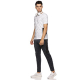 Mens Cut & Sew Track Pant with One Side Zipper Pocket and Inside Drawstring