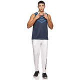 Men Slim Fit Round Neck Sleeveless Tank Top With arrow print at chest