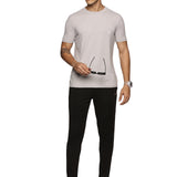 Men One Side Zipper Pocket and Inside Drawstring Trackpant