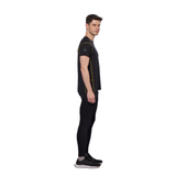 Men's Training T-Shirt with Flat Lock Contrast color stitch