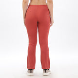 Women's  Cotton Flared Stretchy and Slim Fit Pant