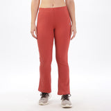 Women's  Cotton Flared Stretchy and Slim Fit Pant