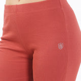Women's  Cotton Flared Stretchy and Slim Fit Pant