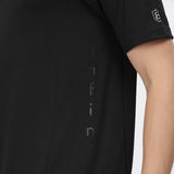 Men's Ultra Soft and Stretchy T-Shirt side panel print (Black)
