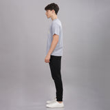 Men’s Soft Cotton Shrinkage Resistant Stretchable T Shirt with Chest Zipper Pocket