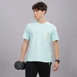 Men’s Soft Cotton Shrinkage Resistant Stretchable T Shirt with Chest Zipper Pocket