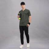 Men's Raglan Sleeve casual Chest Pocket T shirt