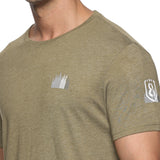 Men Organic Cotton Recycled Polyester Melange effect T Shirt