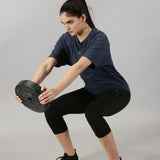 Women UPF Sun Protection Eco Friendly Yoga Top With Batwing Sleeve
