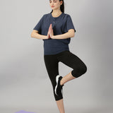 Women UPF Sun Protection Eco Friendly Yoga Top With Batwing Sleeve