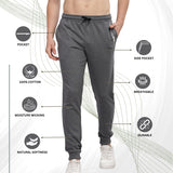 Men’s Super Soft Cotton Track Pant with Zipper Pockets